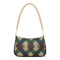 thumbnail image 1 of FORMRS Womens Shoulder Bag with Chain Strap Clutch Purse Cute Tote Handbag, Green Tartan Pattern, 1 of 7