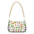 thumbnail image 1 of FORMRS Womens Shoulder Bag with Chain Strap Clutch Purse Cute Tote Handbag, Green Vegetables Pattern, 1 of 7