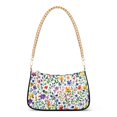 thumbnail image 1 of FORMRS Womens Shoulder Bag with Chain Strap Clutch Purse Cute Tote Handbag, Green Wildflower Pattern, 1 of 7