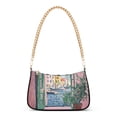 thumbnail image 1 of FORMRS Womens Shoulder Bag with Chain Strap Clutch Purse Cute Tote Handbag, Green Window Sea, 1 of 7