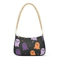 thumbnail image 1 of FORMRS Womens Shoulder Bag with Chain Strap Clutch Purse Cute Tote Handbag, Halloween Orange Ghosts, 1 of 7