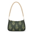 thumbnail image 1 of FORMRS Womens Shoulder Bag with Chain Strap Clutch Purse Cute Tote Handbag, Hand Drawn Christmas Trees, 1 of 7