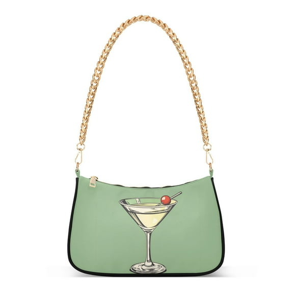 FORMRS Womens Shoulder Bag with Chain Strap Clutch Purse Cute Tote Handbag, Lemon Juice