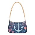 thumbnail image 1 of FORMRS Womens Shoulder Bag with Chain Strap Clutch Purse Cute Tote Handbag, Light Blue Anchor, 1 of 7