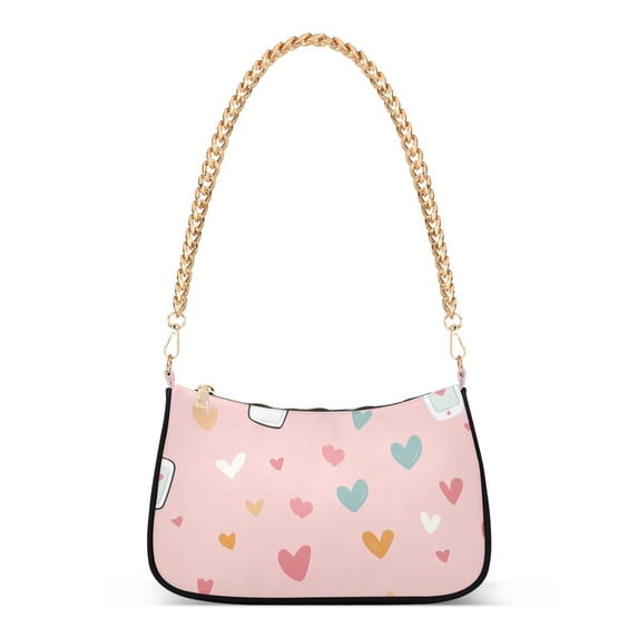 FORMRS Womens Shoulder Bag with Chain Strap Clutch Purse Cute Tote Handbag, Love in The Air
