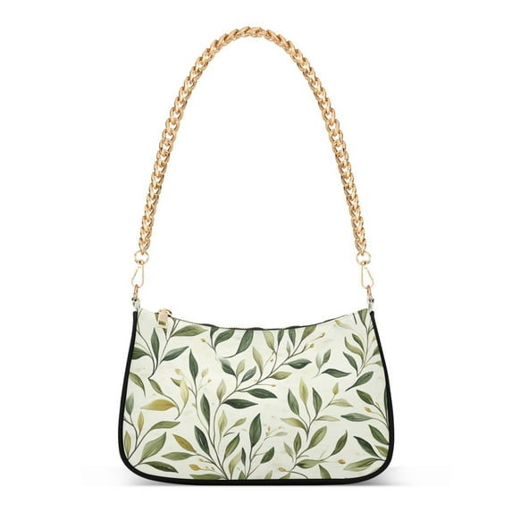 FORMRS Womens Shoulder Bag with Chain Strap Clutch Purse Cute Tote Handbag, Lush Greenery