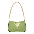thumbnail image 1 of FORMRS Womens Shoulder Bag with Chain Strap Clutch Purse Cute Tote Handbag, Martini with Olive, 1 of 7