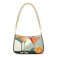 thumbnail image 1 of FORMRS Womens Shoulder Bag with Chain Strap Clutch Purse Cute Tote Handbag, Mid Century Orange Juice, 1 of 7