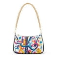 thumbnail image 1 of FORMRS Womens Shoulder Bag with Chain Strap Clutch Purse Cute Tote Handbag, Musical Pattern, 1 of 7