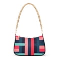 thumbnail image 1 of FORMRS Womens Shoulder Bag with Chain Strap Clutch Purse Cute Tote Handbag, Navy Blue Stripes, 1 of 7