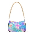 thumbnail image 1 of FORMRS Womens Shoulder Bag with Chain Strap Clutch Purse Cute Tote Handbag, Neon Starfish Pattern, 1 of 7