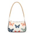thumbnail image 1 of FORMRS Womens Shoulder Bag with Chain Strap Clutch Purse Cute Tote Handbag, Orange Butterflies, 1 of 7