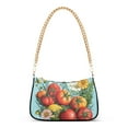 thumbnail image 1 of FORMRS Womens Shoulder Bag with Chain Strap Clutch Purse Cute Tote Handbag, Orange Floral Tomatoes, 1 of 7