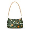 thumbnail image 1 of FORMRS Womens Shoulder Bag with Chain Strap Clutch Purse Cute Tote Handbag, Orange Flowers, 1 of 7
