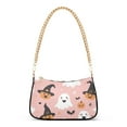thumbnail image 1 of FORMRS Womens Shoulder Bag with Chain Strap Clutch Purse Cute Tote Handbag, Pastel Pink Halloween, 1 of 7