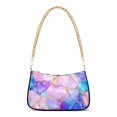 thumbnail image 1 of FORMRS Womens Shoulder Bag with Chain Strap Clutch Purse Cute Tote Handbag, Pastel Pink Marble Pattern, 1 of 7