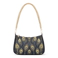 thumbnail image 1 of FORMRS Womens Shoulder Bag with Chain Strap Clutch Purse Cute Tote Handbag, Peacock Feathers Pattern, 1 of 7