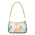 thumbnail image 1 of FORMRS Womens Shoulder Bag with Chain Strap Clutch Purse Cute Tote Handbag, Pink Abstract Pattern, 1 of 7