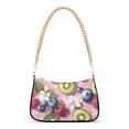 thumbnail image 1 of FORMRS Womens Shoulder Bag with Chain Strap Clutch Purse Cute Tote Handbag, Pink Blueberries, 1 of 7