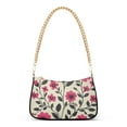thumbnail image 1 of FORMRS Womens Shoulder Bag with Chain Strap Clutch Purse Cute Tote Handbag, Pink Flowers, 1 of 7