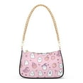thumbnail image 1 of FORMRS Womens Shoulder Bag with Chain Strap Clutch Purse Cute Tote Handbag, Pink Halloween, 1 of 7