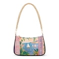 thumbnail image 1 of FORMRS Womens Shoulder Bag with Chain Strap Clutch Purse Cute Tote Handbag, Pink Seaside Boat, 1 of 7