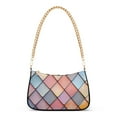 thumbnail image 1 of FORMRS Womens Shoulder Bag with Chain Strap Clutch Purse Cute Tote Handbag, Pink Shimmering Pattern, 1 of 7
