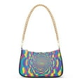 thumbnail image 1 of FORMRS Womens Shoulder Bag with Chain Strap Clutch Purse Cute Tote Handbag, Psychedelic Pattern, 1 of 7
