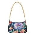 thumbnail image 1 of FORMRS Womens Shoulder Bag with Chain Strap Clutch Purse Cute Tote Handbag, Puprle Ethereal Floral Harmony, 1 of 7
