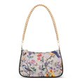 thumbnail image 1 of FORMRS Womens Shoulder Bag with Chain Strap Clutch Purse Cute Tote Handbag, Purple Floral Pattern, 1 of 7