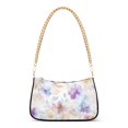 thumbnail image 1 of FORMRS Womens Shoulder Bag with Chain Strap Clutch Purse Cute Tote Handbag, Purple Flower Pattern, 1 of 7