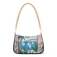 thumbnail image 1 of FORMRS Womens Shoulder Bag with Chain Strap Clutch Purse Cute Tote Handbag, Purple Seaside, 1 of 7