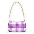 thumbnail image 1 of FORMRS Womens Shoulder Bag with Chain Strap Clutch Purse Cute Tote Handbag, Purple and White Pattern, 1 of 7