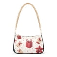 thumbnail image 1 of FORMRS Womens Shoulder Bag with Chain Strap Clutch Purse Cute Tote Handbag, Red Christmas Gift Pattern, 1 of 7