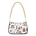 thumbnail image 1 of FORMRS Womens Shoulder Bag with Chain Strap Clutch Purse Cute Tote Handbag, Red Nordic Christmas, 1 of 7