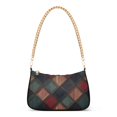 thumbnail image 1 of FORMRS Womens Shoulder Bag with Chain Strap Clutch Purse Cute Tote Handbag, Red Tartan Pattern, 1 of 7