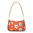 thumbnail image 1 of FORMRS Womens Shoulder Bag with Chain Strap Clutch Purse Cute Tote Handbag, Retro Christmas Ornaments Pattern, 1 of 7