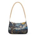 thumbnail image 1 of FORMRS Womens Shoulder Bag with Chain Strap Clutch Purse Cute Tote Handbag, Swirling Starry Sky, 1 of 7