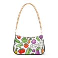 thumbnail image 1 of FORMRS Womens Shoulder Bag with Chain Strap Clutch Purse Cute Tote Handbag, Vegetables Pattern, 1 of 7
