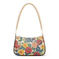 thumbnail image 1 of FORMRS Womens Shoulder Bag with Chain Strap Clutch Purse Cute Tote Handbag, Vibrant Flowers Pattern, 1 of 7