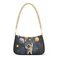 thumbnail image 1 of FORMRS Womens Shoulder Bag with Chain Strap Clutch Purse Cute Tote Handbag, Watercolor Astronaut, 1 of 7
