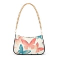 thumbnail image 1 of FORMRS Womens Shoulder Bag with Chain Strap Clutch Purse Cute Tote Handbag, Watercolor Butterflies, 1 of 7