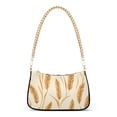 thumbnail image 1 of FORMRS Womens Shoulder Bag with Chain Strap Clutch Purse Cute Tote Handbag, Wheat Ears Pattern, 1 of 7