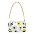thumbnail image 1 of FORMRS Womens Shoulder Bag with Chain Strap Clutch Purse Cute Tote Handbag, White Flower, 1 of 7