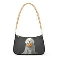 thumbnail image 1 of FORMRS Womens Shoulder Bag with Chain Strap Clutch Purse Cute Tote Handbag, White Halloween Dog, 1 of 7
