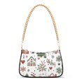 thumbnail image 1 of FORMRS Womens Shoulder Bag with Chain Strap Clutch Purse Cute Tote Handbag, White Nordic Christmas House, 1 of 7