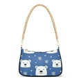 thumbnail image 1 of FORMRS Womens Shoulder Bag with Chain Strap Clutch Purse Cute Tote Handbag, White Polar Bear, 1 of 7