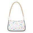 thumbnail image 1 of FORMRS Womens Shoulder Bag with Chain Strap Clutch Purse Cute Tote Handbag, White Retro Pattern, 1 of 7