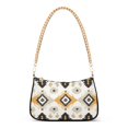 thumbnail image 1 of FORMRS Womens Shoulder Bag with Chain Strap Clutch Purse Cute Tote Handbag, White and Black, 1 of 7