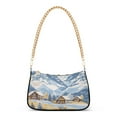 thumbnail image 1 of FORMRS Womens Shoulder Bag with Chain Strap Clutch Purse Cute Tote Handbag, Winter Mountain, 1 of 7